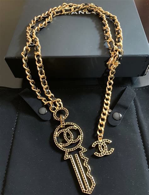 chanel key necklace|chanel necklace for women.